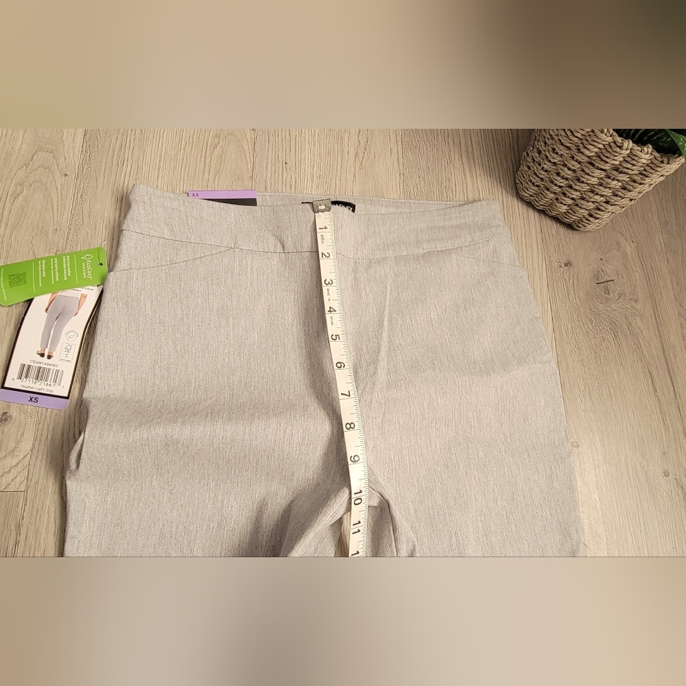Hilary Radley Light Gray Full-Length Straight Leg Trouser Pants, Women (XS) NWT - Picture 7 of 14